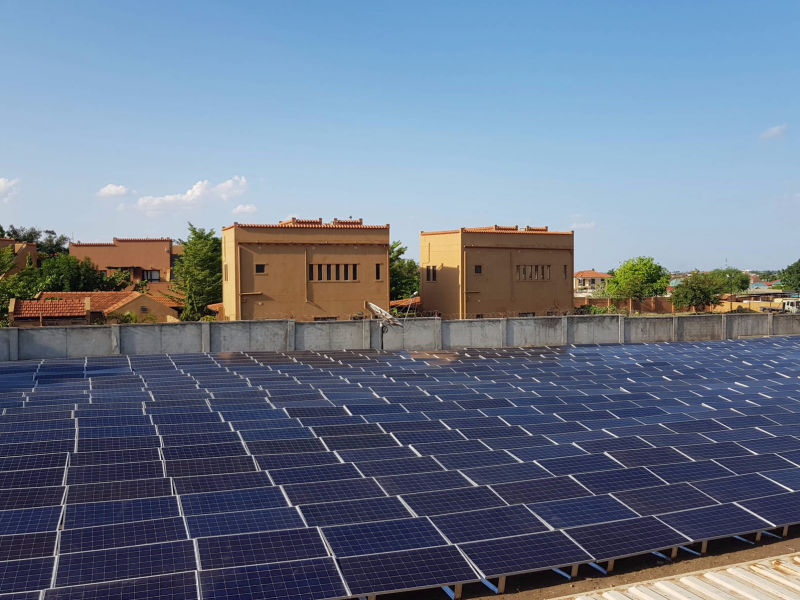 120 kW solar-diesel hybrid plant | 3 days, Acacia Village, hotel, South Sudan